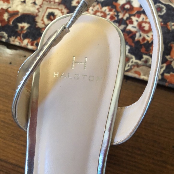 H by Halston metallic silver heels - Picture 4 of 8